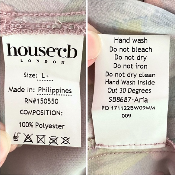 NEW House of CB Aria Floral Maxi Dress Mauve Large+ (XL) - Picture 16 of 17